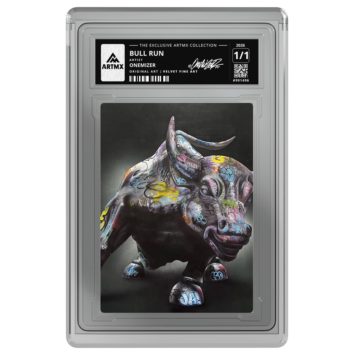 BULL RUN by Onemizer — Velvet Fine Art — on white