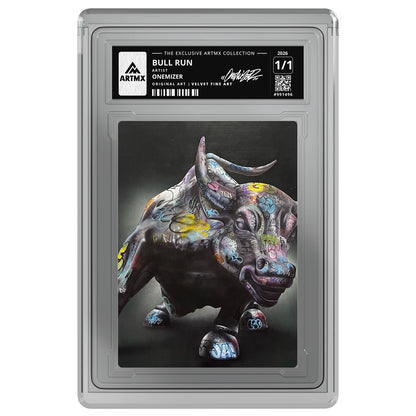 BULL RUN by Onemizer — Velvet Fine Art — on white