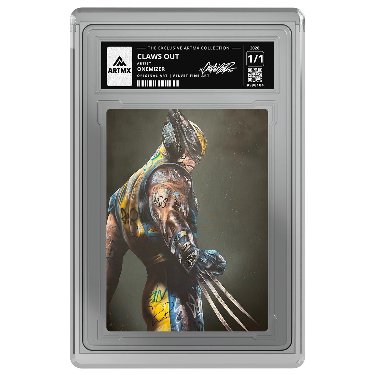 CLAWS OUT by Onemizer — Velvet Fine Art — on white