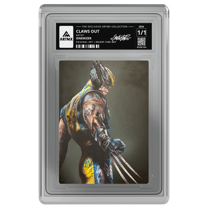 CLAWS OUT by Onemizer — Velvet Fine Art — on white