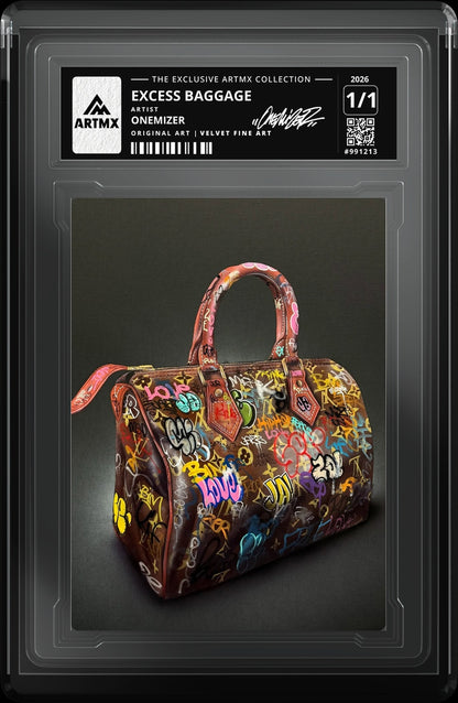 EXCESS BAGGAGE by Onemizer — Velvet Fine Art — close-up