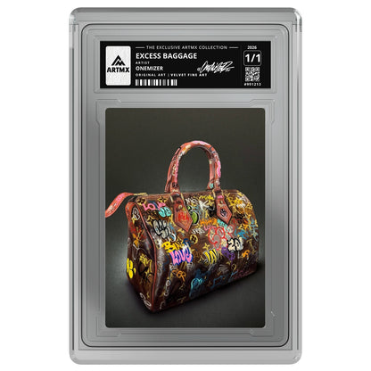 EXCESS BAGGAGE by Onemizer — Velvet Fine Art — on white