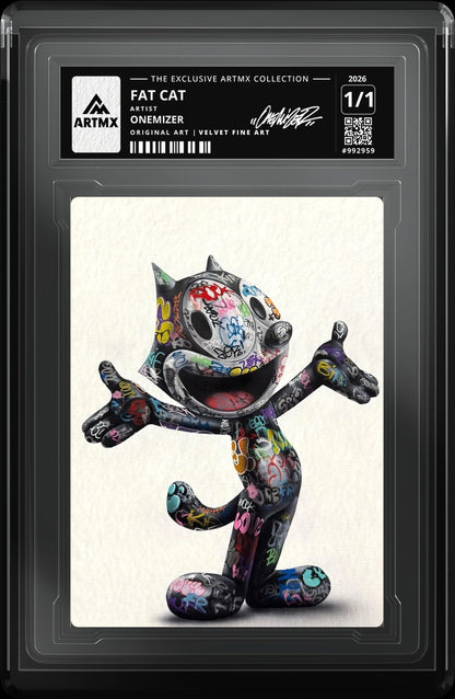 FAT CAT by Onemizer — Velvet Fine Art — close-up