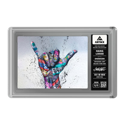 HANG LOOSE by Onemizer — Velvet Fine Art — on white