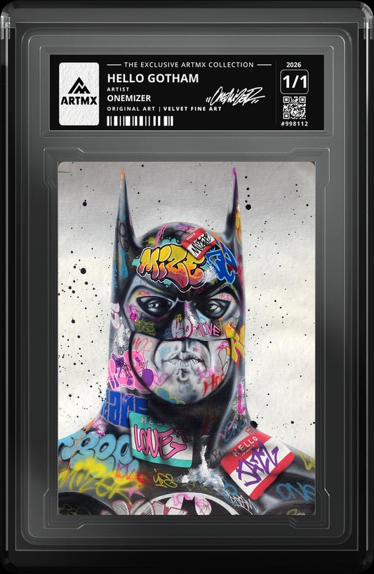 HELLO GOTHAM by Onemizer — Velvet Fine Art — close-up
