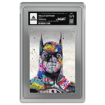 HELLO GOTHAM by Onemizer — Velvet Fine Art — on white