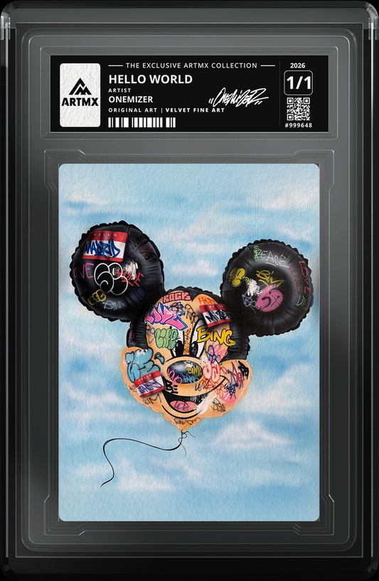 HELLO WORLD by Onemizer (Velvet Fine Art / Vaulted)