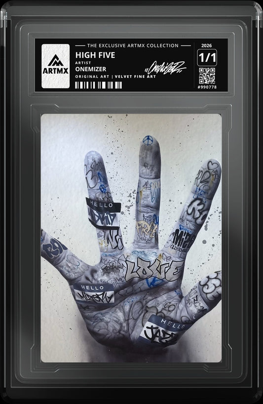HIGH FIVE by Onemizer — Velvet Fine Art — close-up