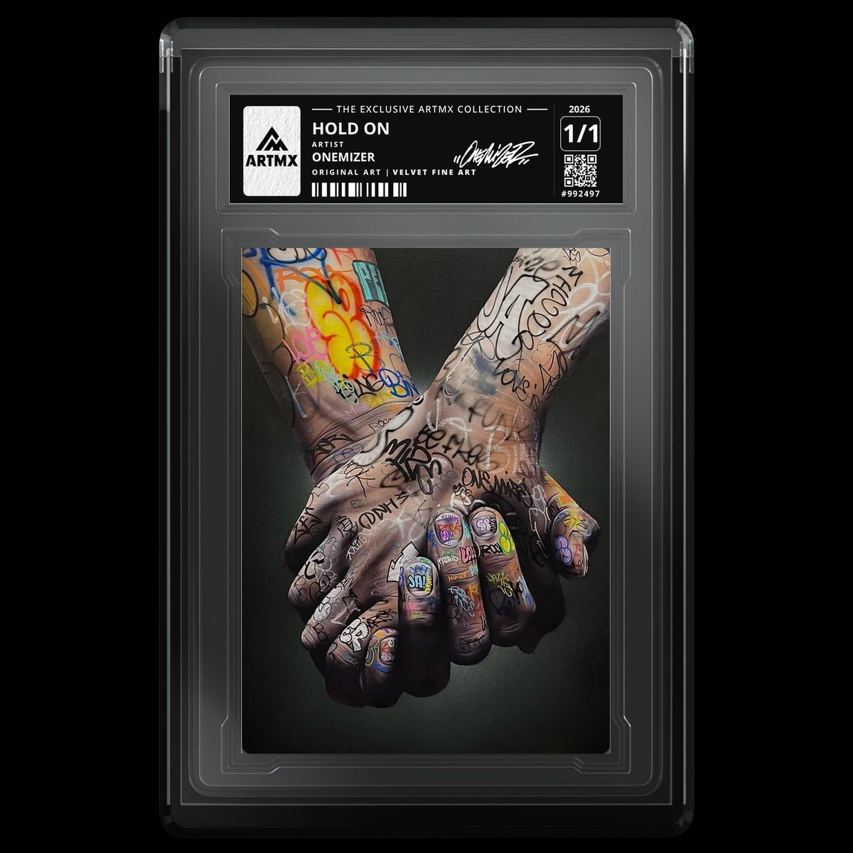 HOLD ON by Onemizer — Velvet Fine Art — front
