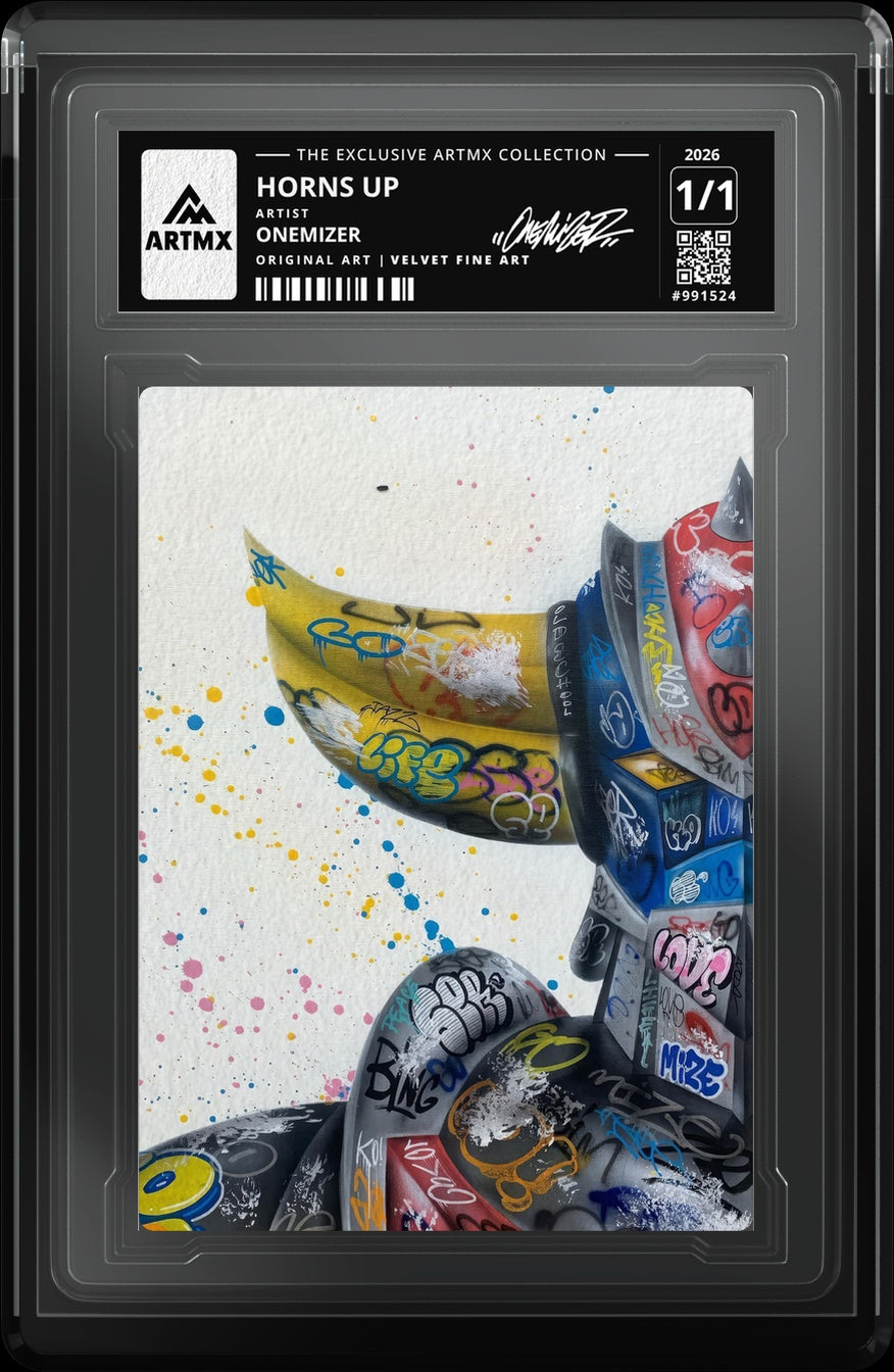 HORNS UP by Onemizer — Velvet Fine Art — close-up
