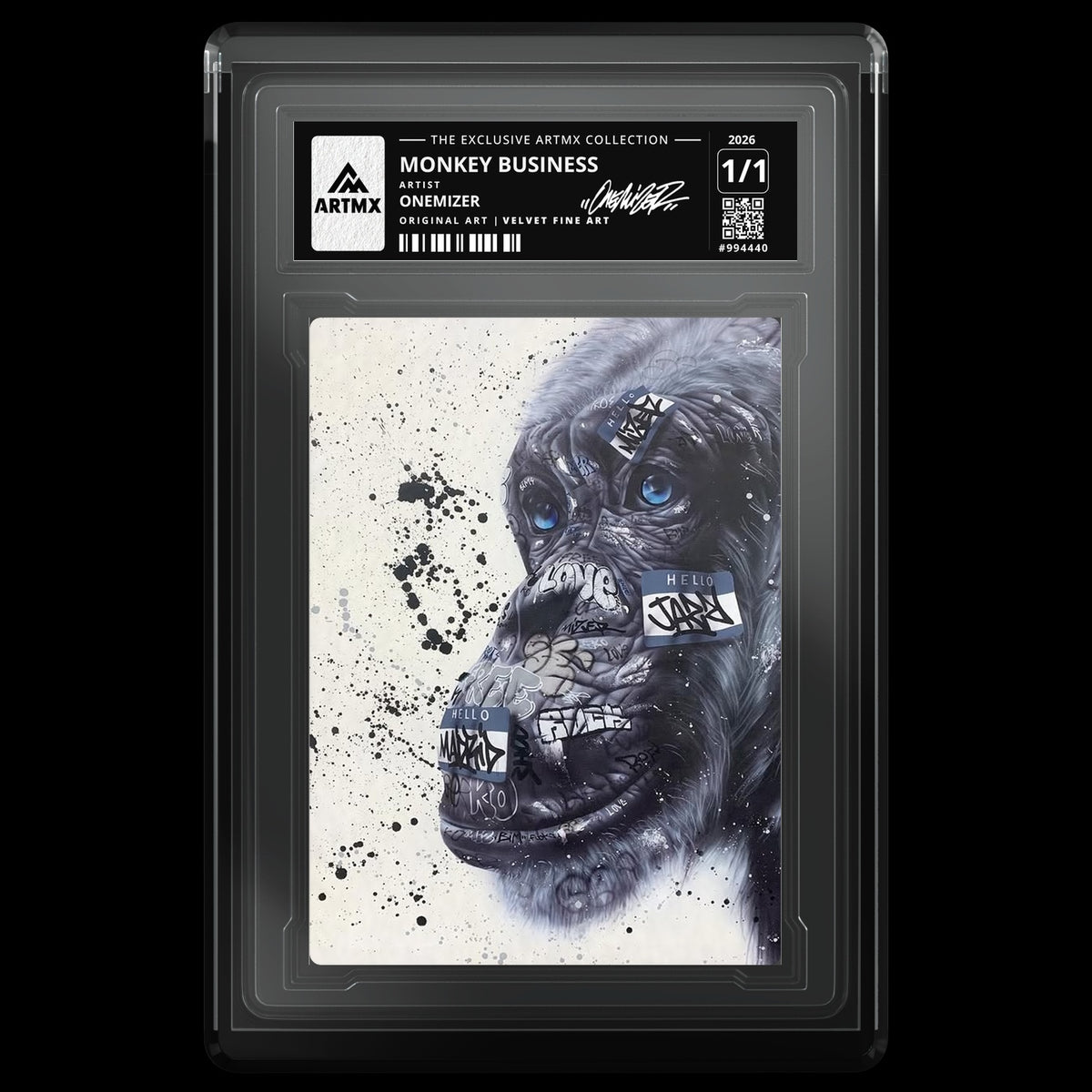 MONKEY BUSINESS by Onemizer — Velvet Fine Art — front