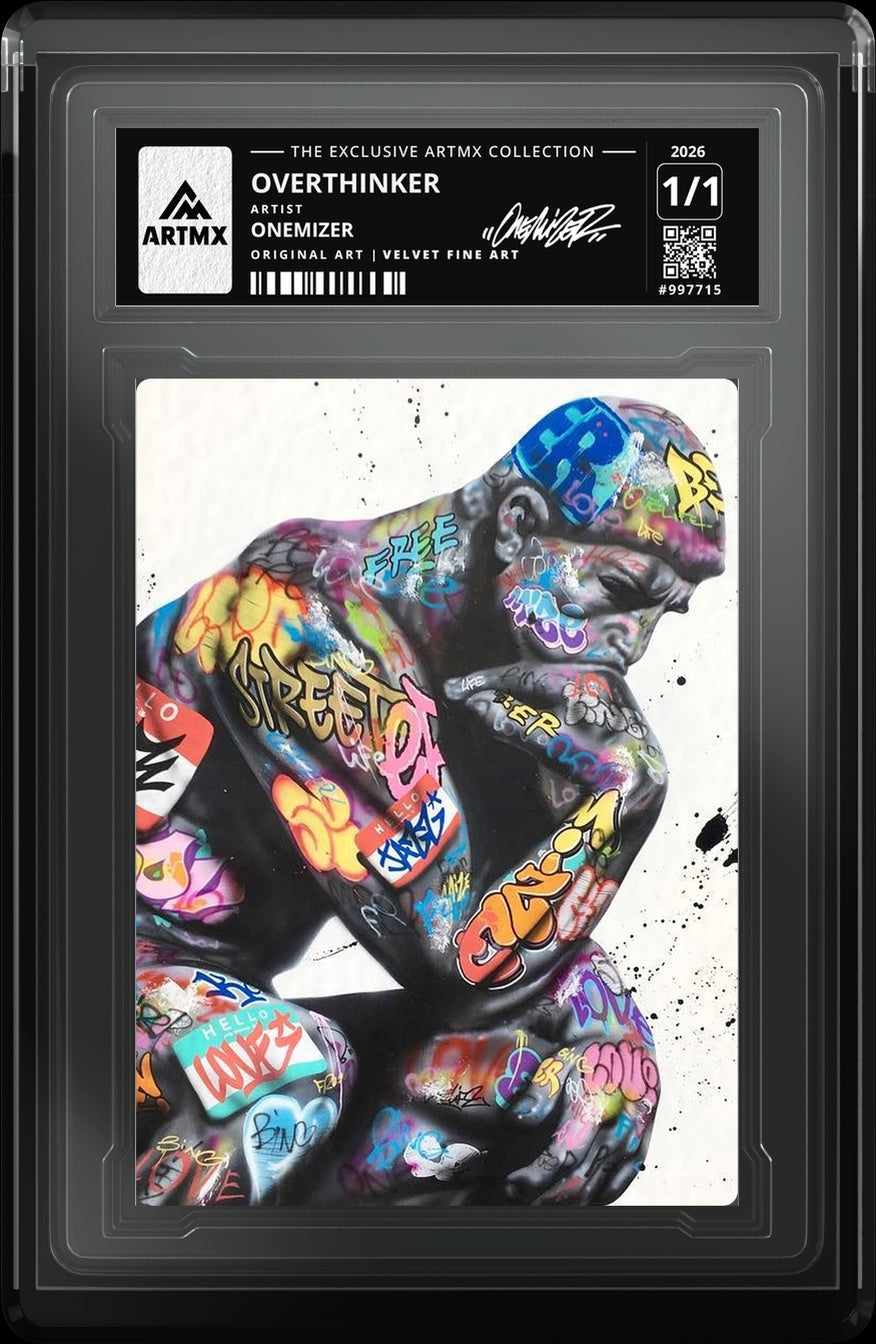 OVERTHINKER by Onemizer — Velvet Fine Art — close-up