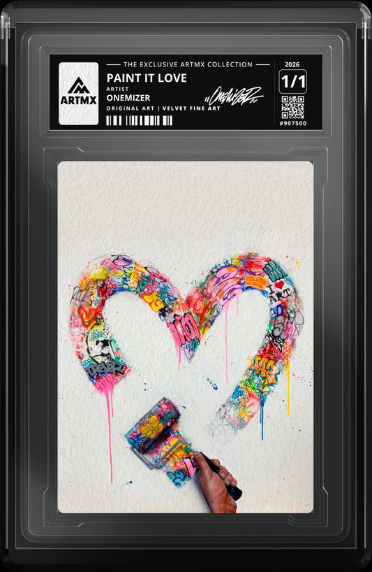 PAINT IT LOVE by Onemizer — Velvet Fine Art — close-up