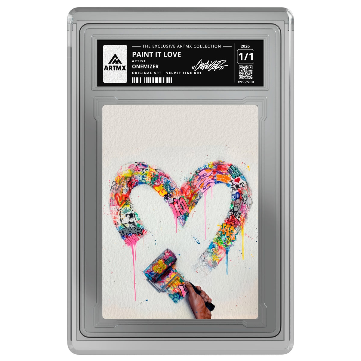PAINT IT LOVE by Onemizer — Velvet Fine Art — on white