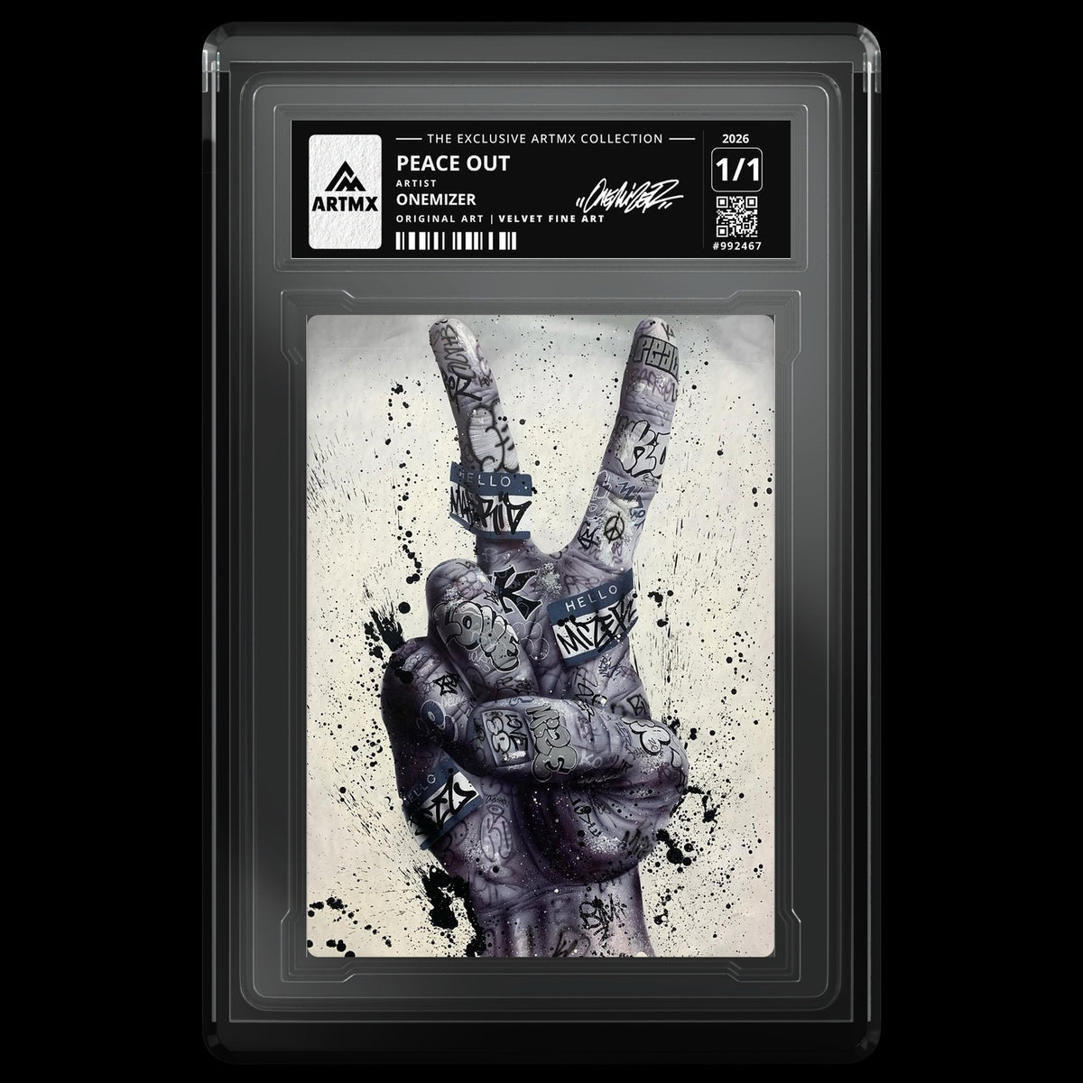 PEACE OUT by Onemizer — Velvet Fine Art — front