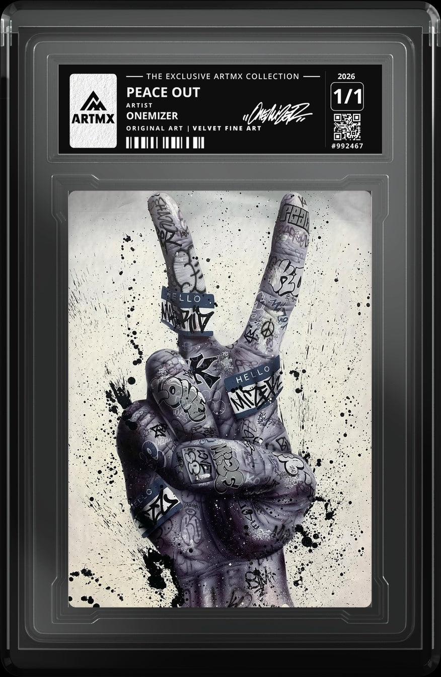 PEACE OUT by Onemizer — Velvet Fine Art — close-up