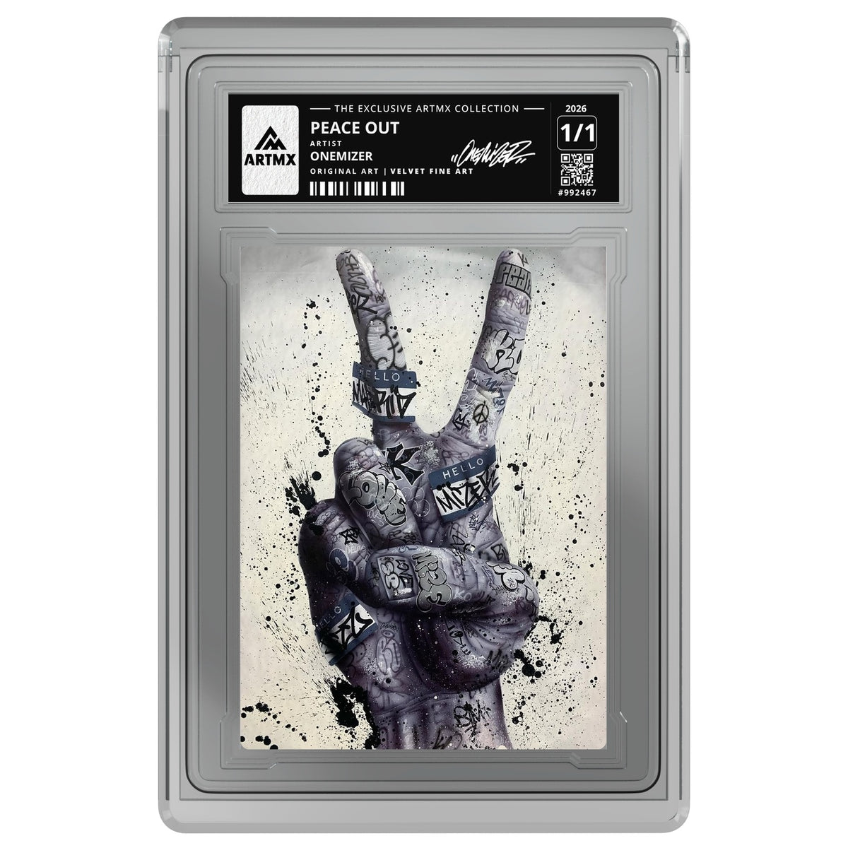 PEACE OUT by Onemizer — Velvet Fine Art — on white