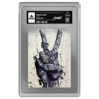 PEACE OUT by Onemizer — Velvet Fine Art — on white