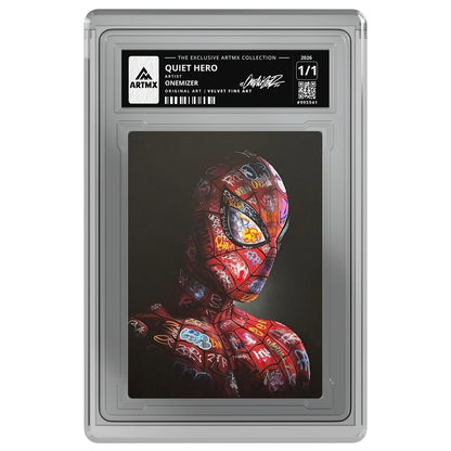 QUIET HERO by Onemizer — Velvet Fine Art — on white