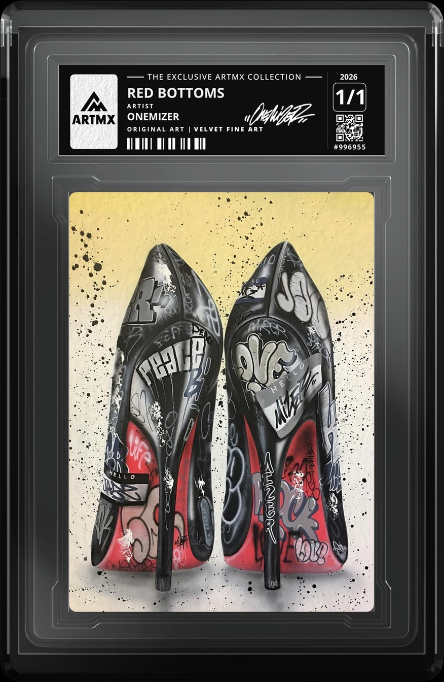 RED BOTTOMS by Onemizer — Velvet Fine Art — close-up