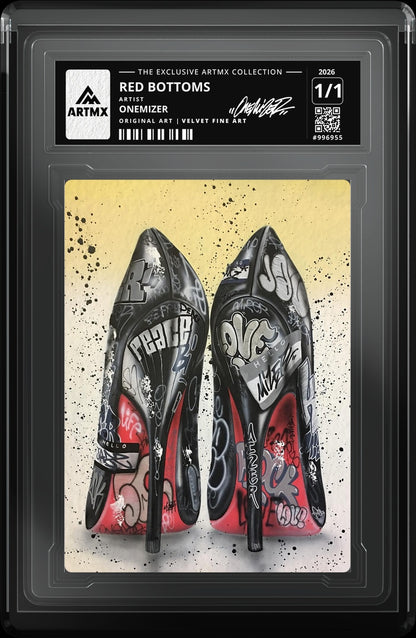 RED BOTTOMS by Onemizer — Velvet Fine Art — close-up