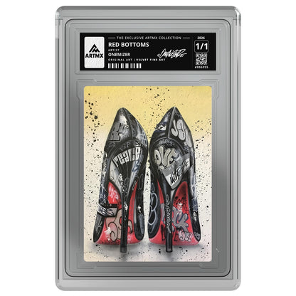 RED BOTTOMS by Onemizer — Velvet Fine Art — on white