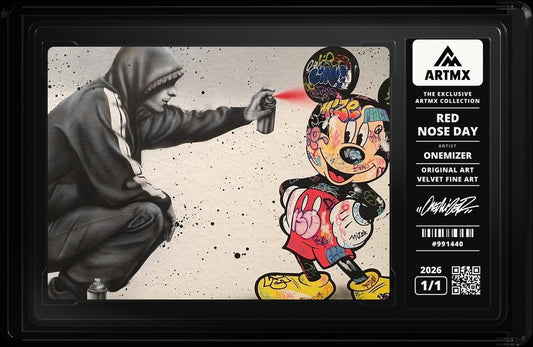RED NOSE DAY by Onemizer — Velvet Fine Art — close-up