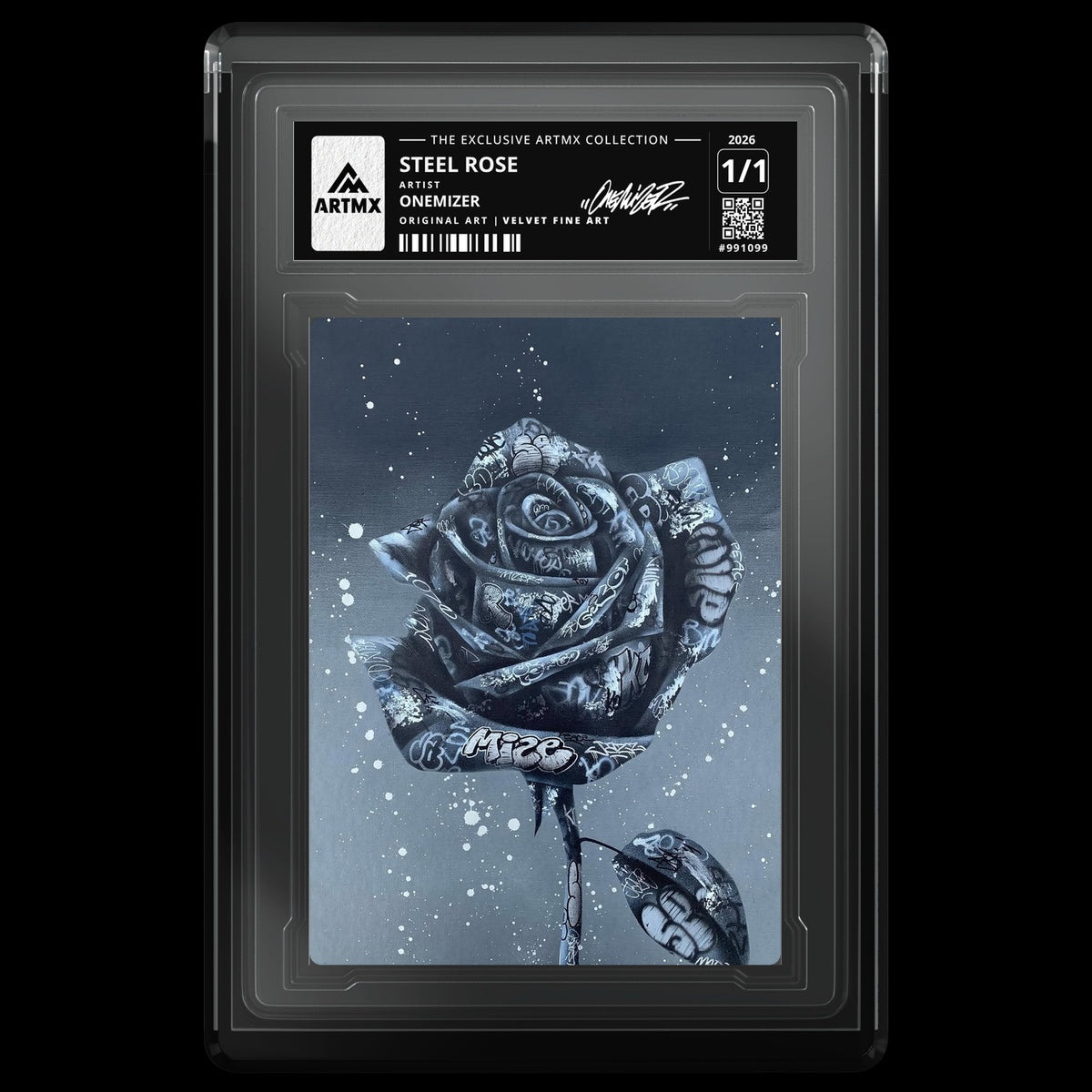 STEEL ROSE by Onemizer — Velvet Fine Art — front