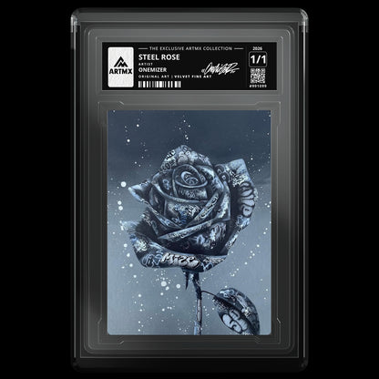 STEEL ROSE by Onemizer — Velvet Fine Art — front