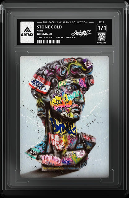 STONE COLD by Onemizer — Velvet Fine Art — close-up