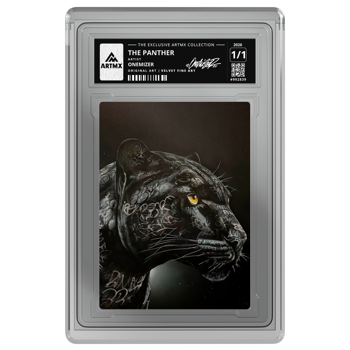 THE PANTHER by Onemizer — Velvet Fine Art — on white