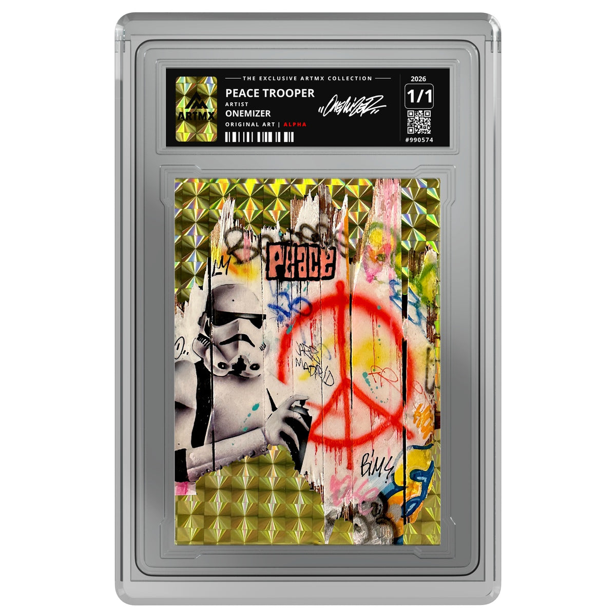 PEACE TROOPER by Onemizer — Alpha — on white