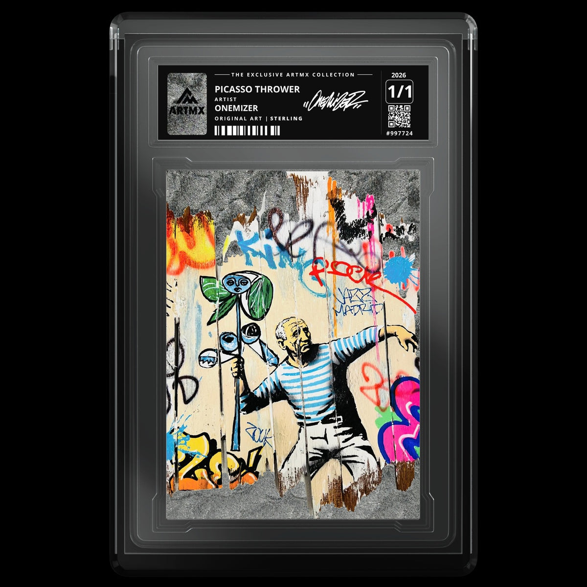 PICASSO THROWER by Onemizer — Sterling — front