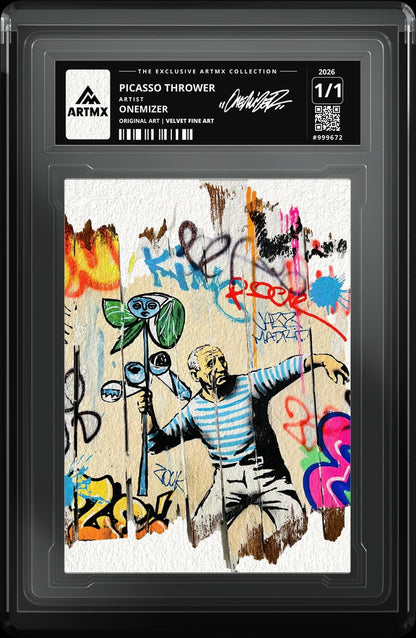 PICASSO THROWER by Onemizer — Velvet Fine Art — close-up