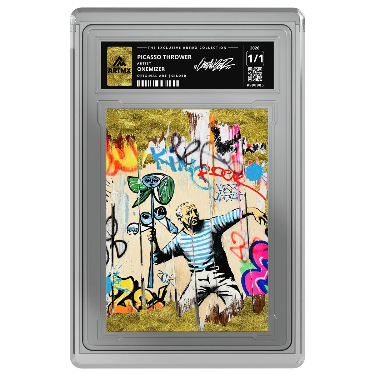 PICASSO THROWER by Onemizer — Gilded — on white