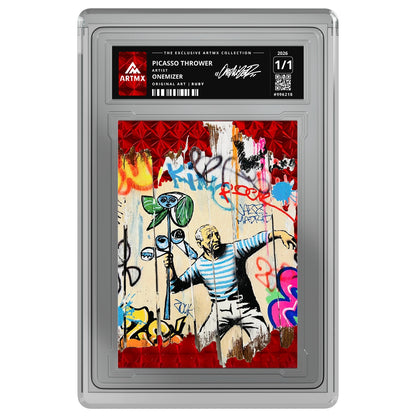 PICASSO THROWER by Onemizer — Ruby — on white