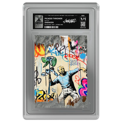 PICASSO THROWER by Onemizer — Sterling — on white