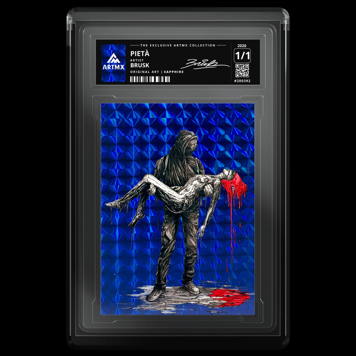 PIETÀ by Brusk — Sapphire — front