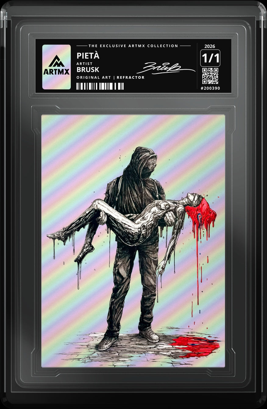 PIETÀ by Brusk — Refractor — close-up