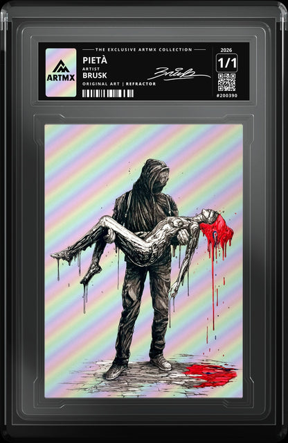 PIETÀ by Brusk — Refractor — close-up