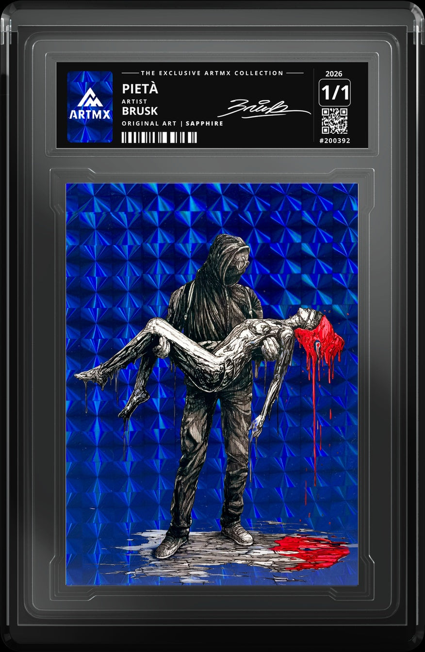 PIETÀ by Brusk — Sapphire — close-up