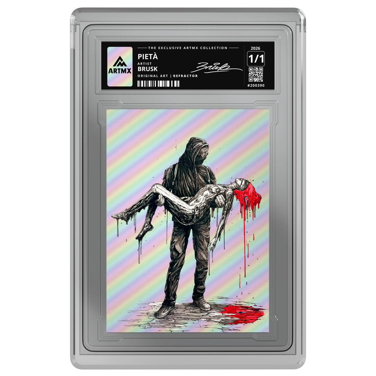 PIETÀ by Brusk — Refractor — on white