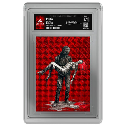 PIETÀ by Brusk — Ruby — on white