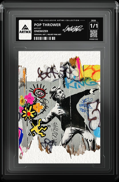 POP THROWER by Onemizer — Velvet Fine Art — close-up