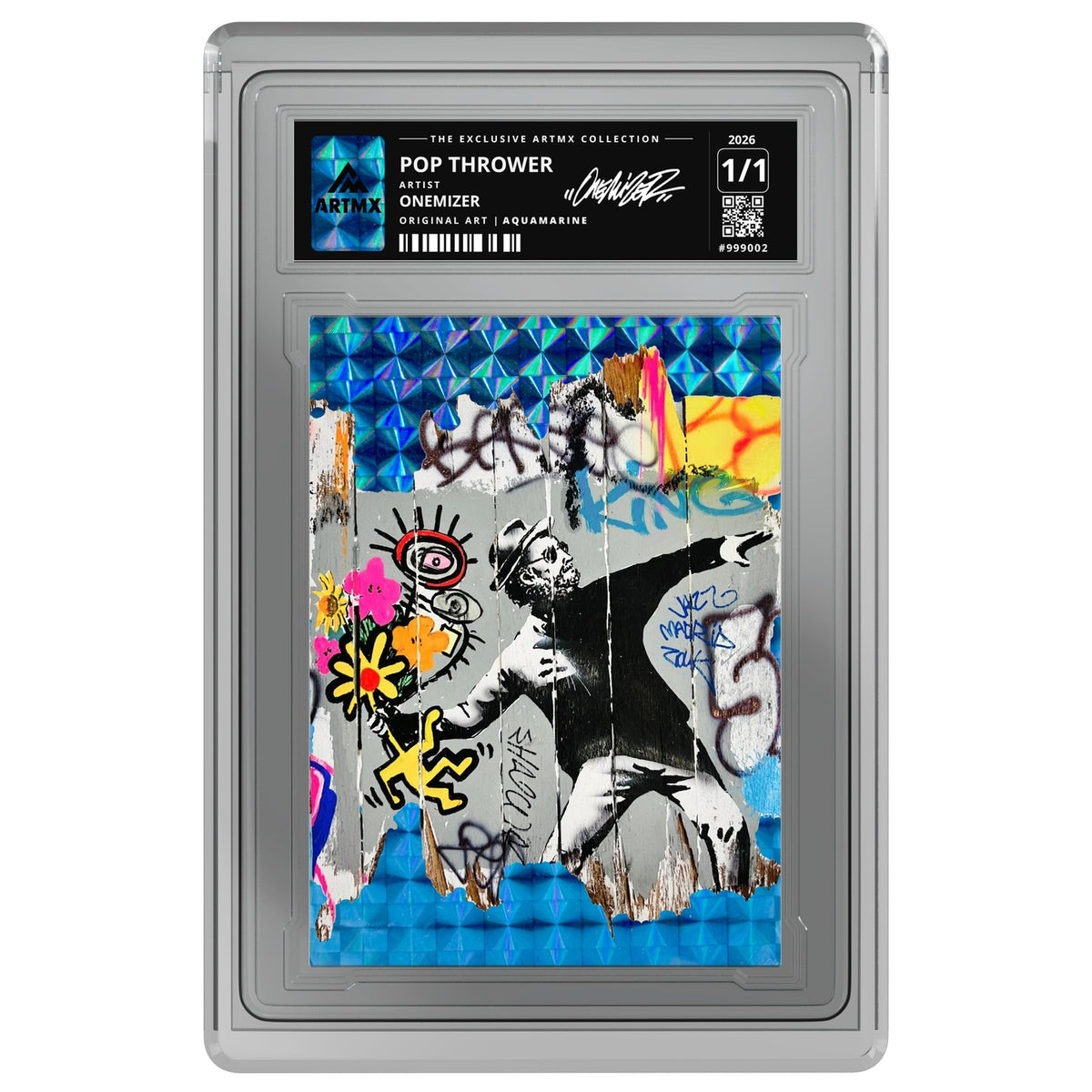POP THROWER by Onemizer — Aquamarine — on white