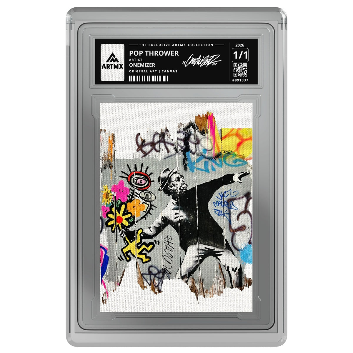 POP THROWER by Onemizer — Canvas — on white