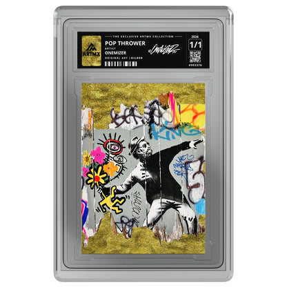 POP THROWER by Onemizer — Gilded — on white