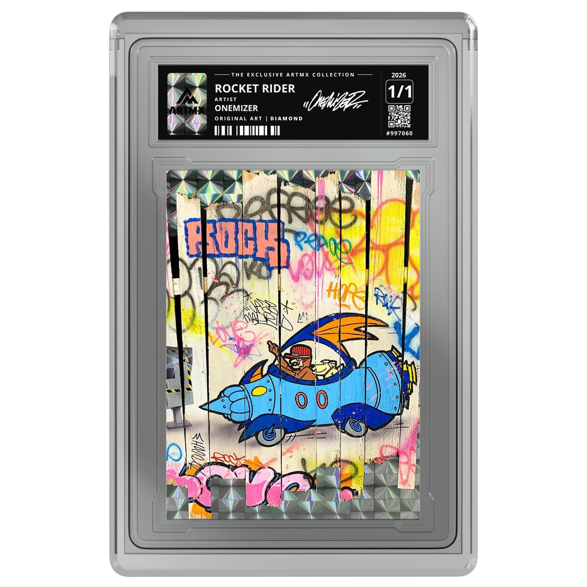 ROCKET RIDER by Onemizer — Diamond — on white