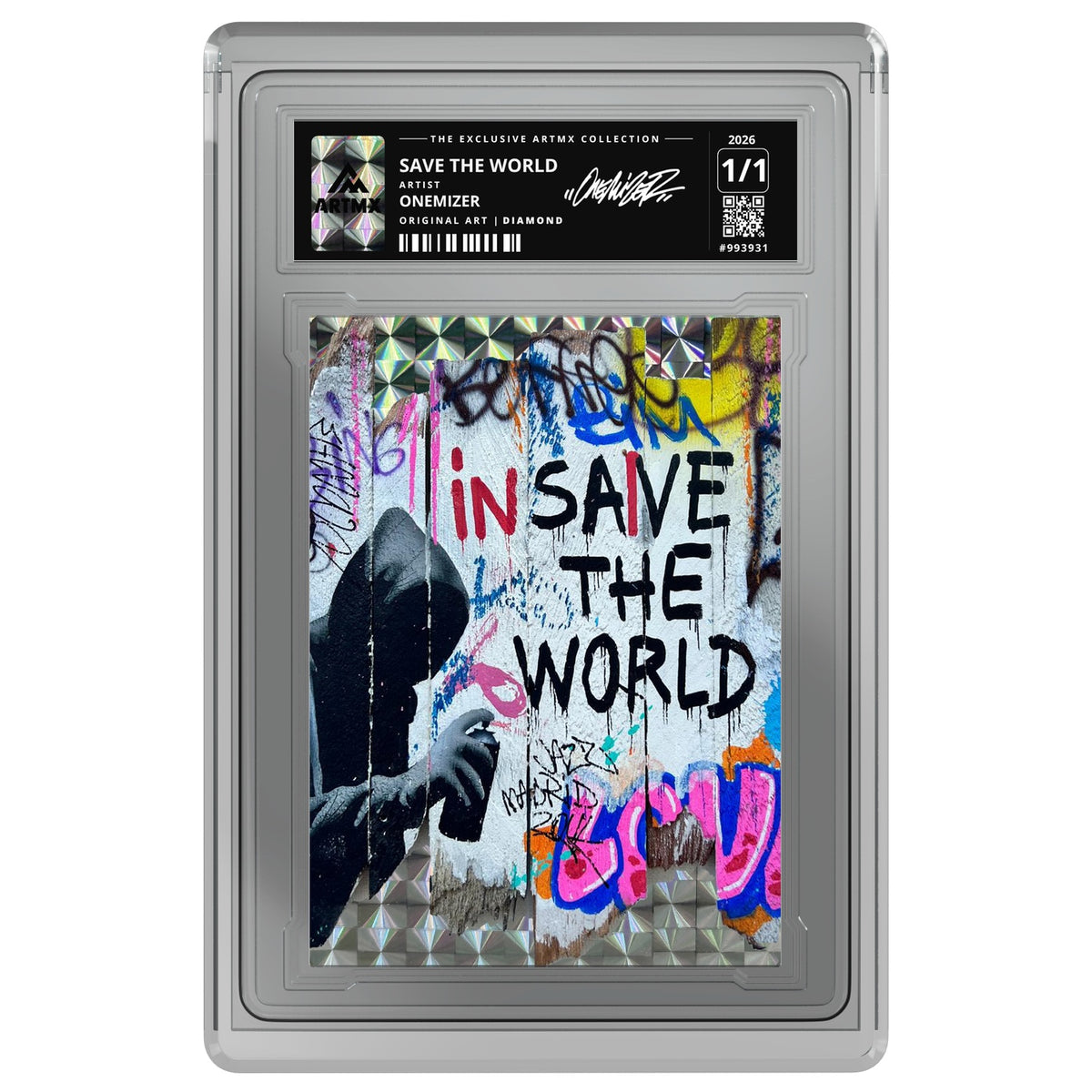 SAVE THE WORLD by Onemizer — Diamond — on white