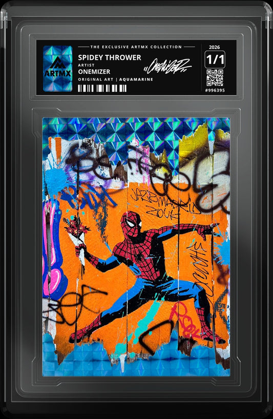 SPIDEY THROWER by Onemizer — Aquamarine — close-up